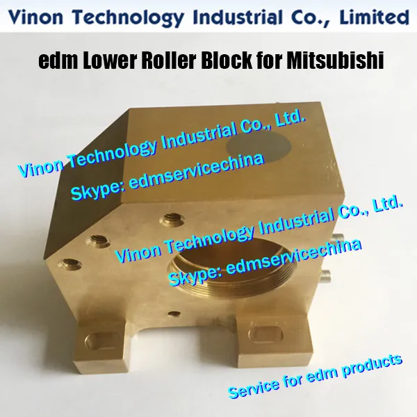 (1 Stück) X177B713H02 Rollenblock (Messing) unterer Kopf M459 für Mitsubishi DWC-90C, HA, C-Maschinen