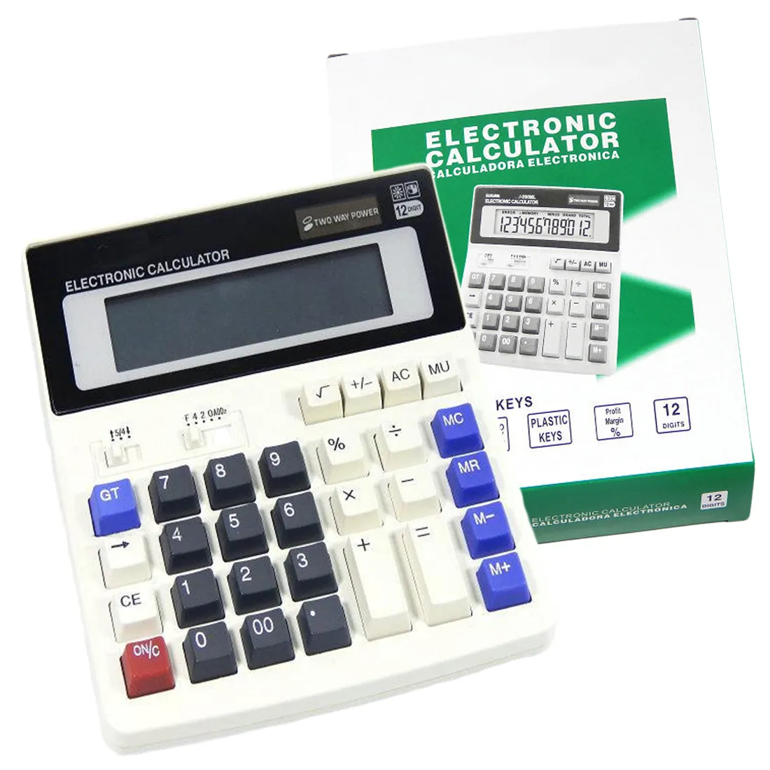 Kalkulatory hurtowe duże przyciski kalkulator biurowy duże klawisze komputera Mutifunkcja Kalkulator baterii Kalkulator Wysoka jakość MM87336G x0908