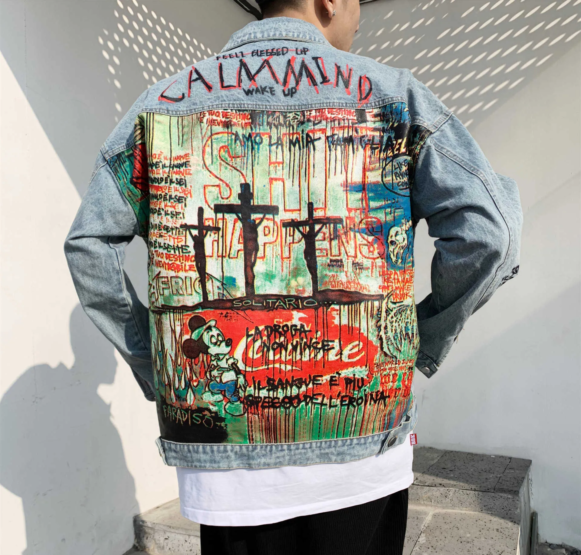 Denim Jacket Cartoon Graffiti L290 S191019