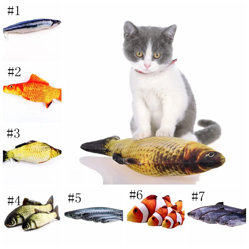 jouet chat en forme de poisson avec de l'herbe chat catnip