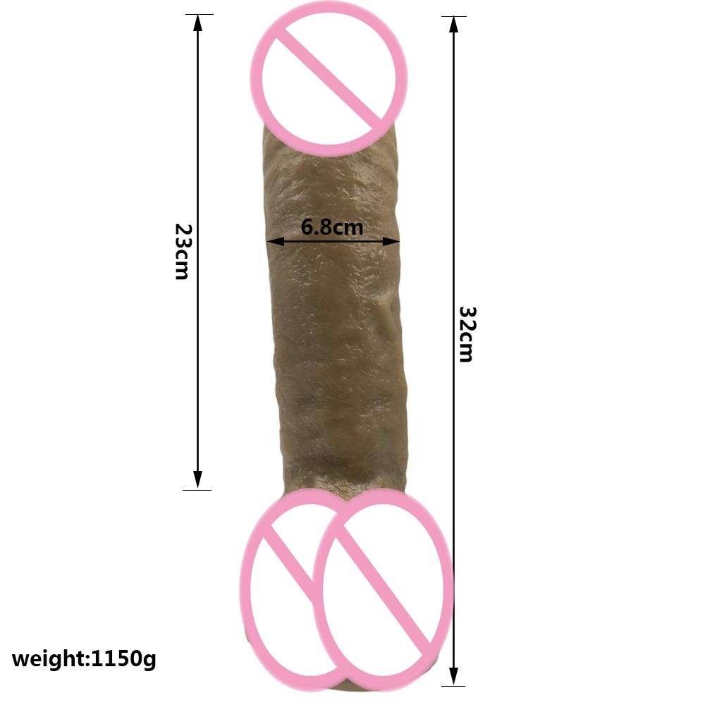 32 * 6.5 Cm Super Enorme Dildos Dikke Gigantische Dildo Realistische Anale Kont Met Zuignap Grote Dick Dong Zachte Penis Sex Speelgoed Voor Vrouwen Y200410 Van 30,48 € DHgate foto