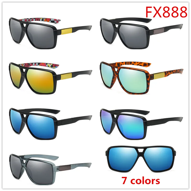Alta qualità FX888 Occhiali da sole firmati da uomo Moda Occhiali da sole da uomo Protezione UV Sport all'aria aperta Occhiali da sole da donna vintage