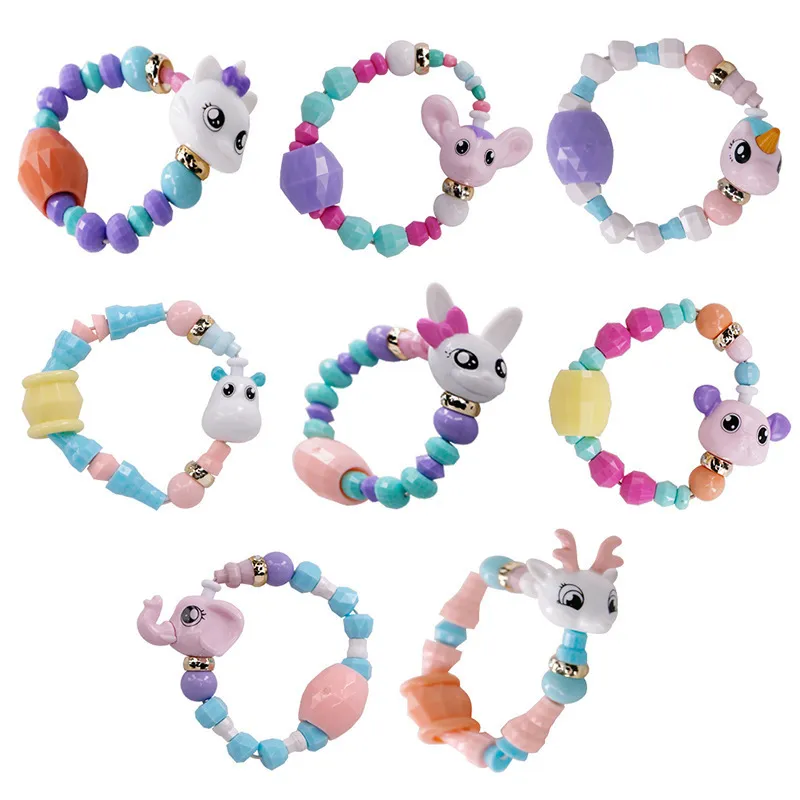 Animal Unicorn Bracelets For Children Tricks Creative Toy Christmas Birthday Gift Surprise DIY Girl Jewelry