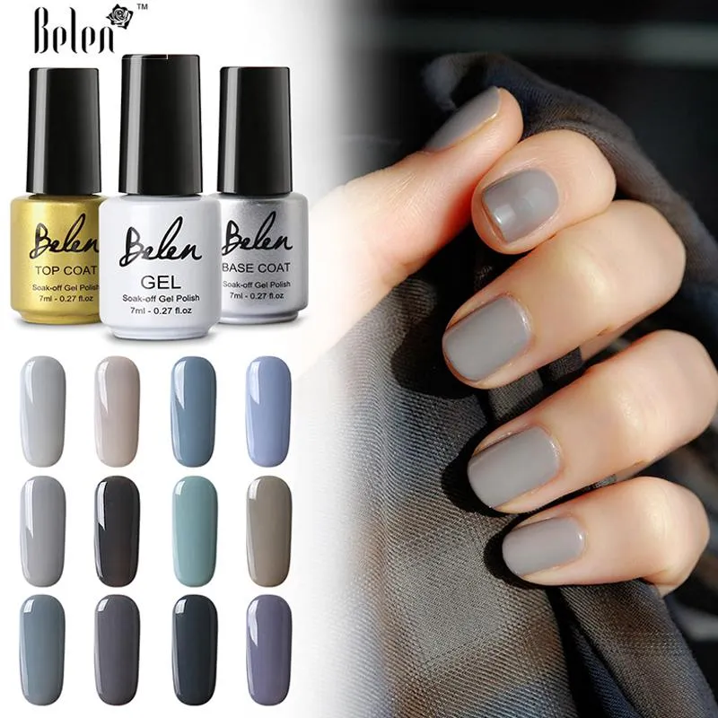 Pastel Nude Gray Gel Polish Set - YaoShun 6 Colours India | Ubuy