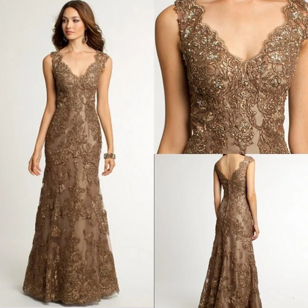 brown mother of the bride dresses