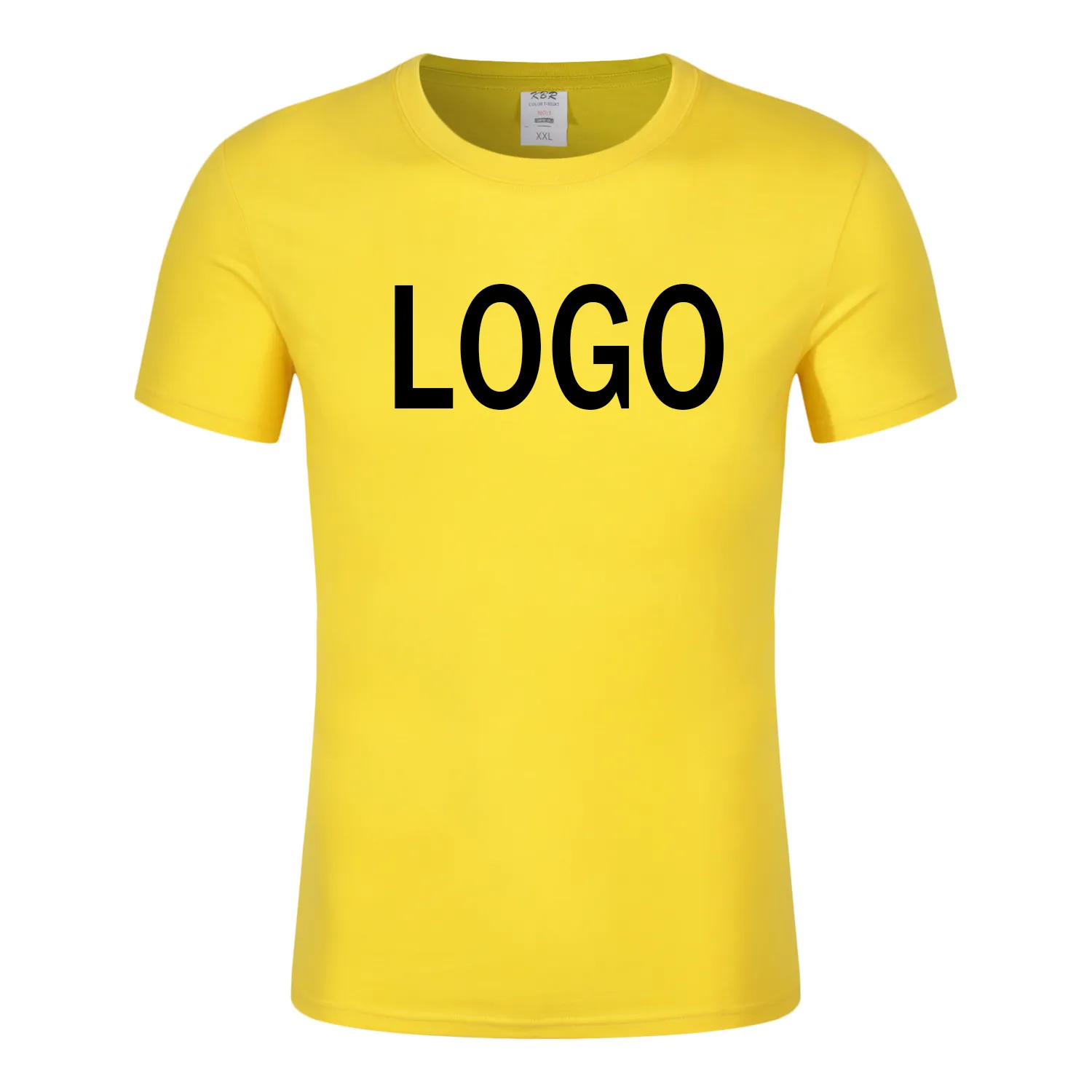 T-shirt girocollo uomo vendita calda T-shirt tinta unita tinta unita Taglie forti T-shirt bianche al dettaglio