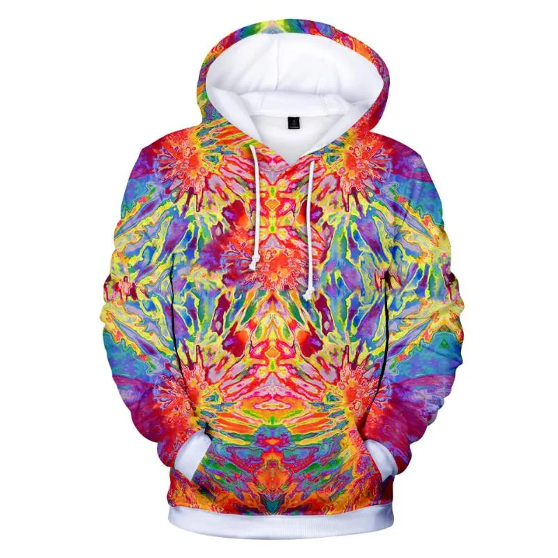 Fun Tie Dye Colorful Print Fashion Hip Hop 3d Hoodie Pullover Men Hoodie Top Long Sleeve 3D Hooded Sweatshirt From 16 78 DHgate