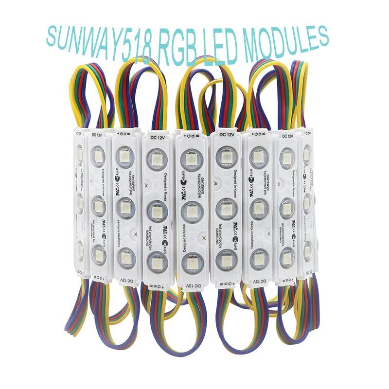 IP68 RGB LED Module Lights 12V Injection Molded Led Modules with Lens ...