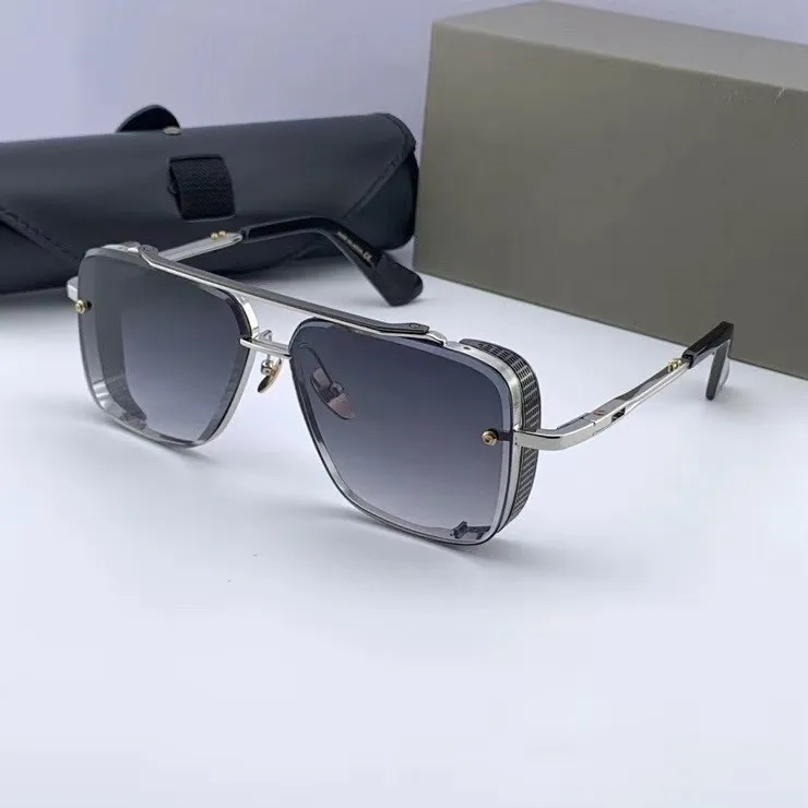 أحدث بيع شعبية الأزياء طبعة محدودة ستة رجل نظارات الرجال النظارات الشمسية gafas دي سول أعلى جودة نظارات الشمس uv400 عدسة مع مربع