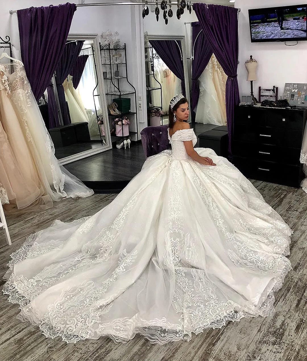 Impresionante Vestido Vestido Boda De Thalia Vestido De Novia De