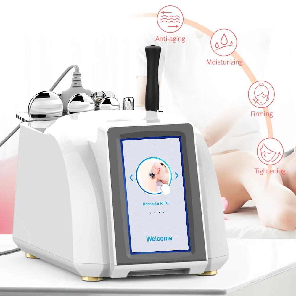 Professional Monopolar RF Radio Frequency Skin Tightening Wrinkles Removal Beauty Machine Monopolar Radio Frequency Treat Facial Lifting