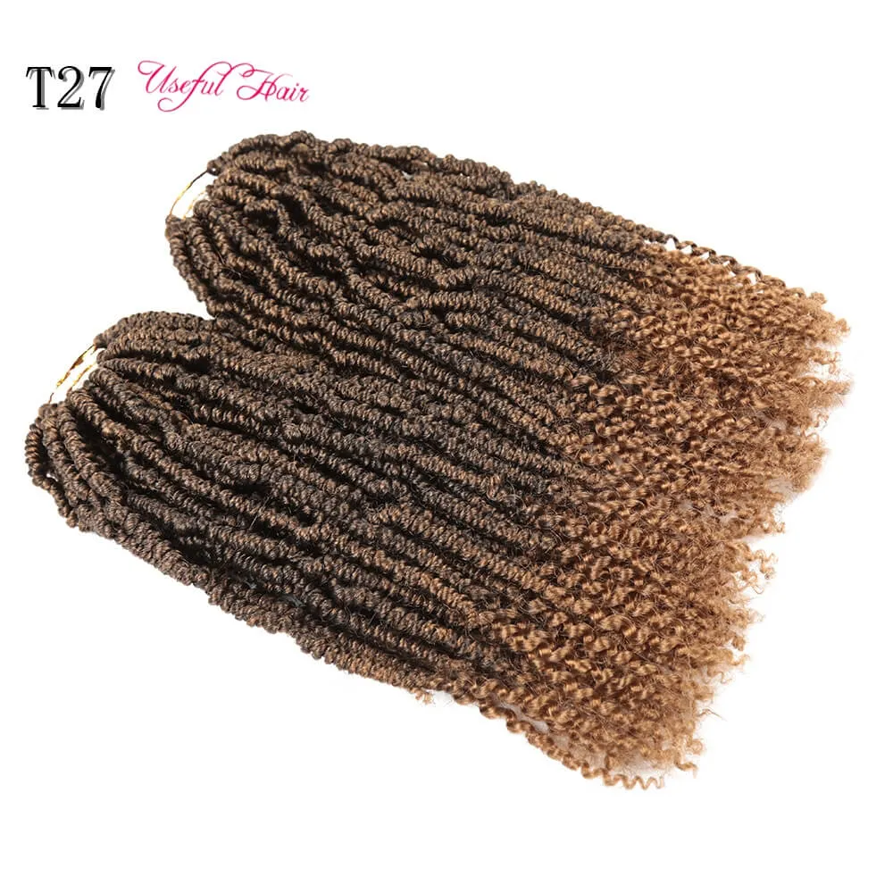 BOMB TWIST USEFULHAIR Pre twisted Spring Twist Estensioni dei capelli all'uncinetto sintetiche Crotchet Trecce Fluffy Bomb Braiding braid passion