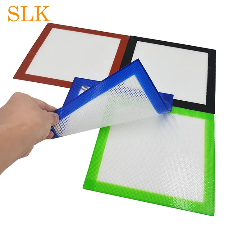 Non-Stick Silicone Dab Mats Various Sizes silicone Baking Mat Fiberglass Rolling Sheet Kitchen Bakeware Pastry Tools For Dry Herb Pads