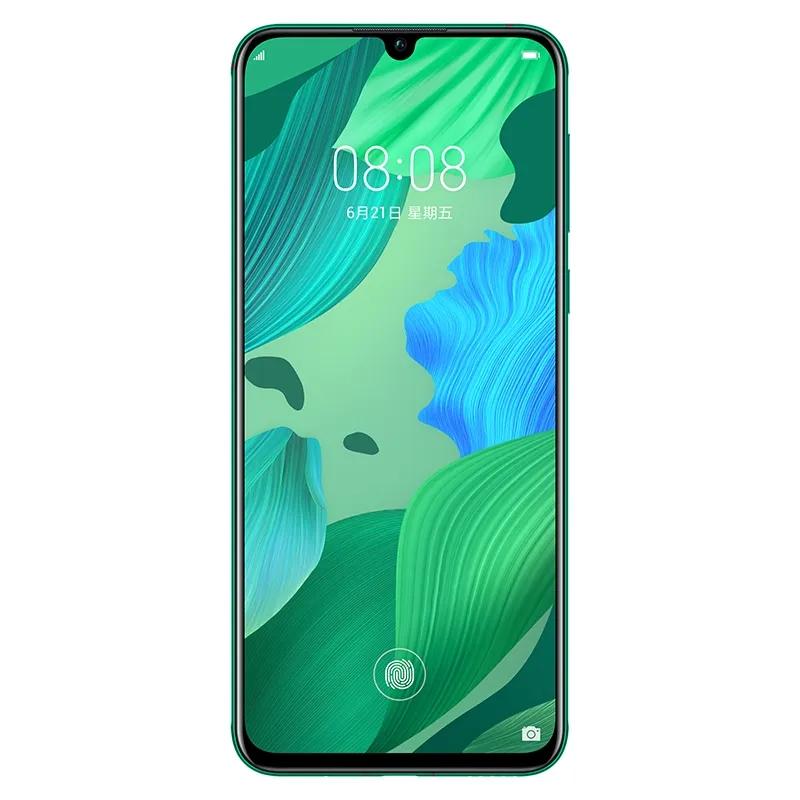 Téléphone portable d'origine Huawei Nova 5 Pro 4G LTE 8 Go de RAM 128 Go 256 Go ROM Kirin 980 Octa Core 48MP NFC 3500mAh Android 6.39 "plein écran d'empreintes digitales ID visage téléphone portable intelligent