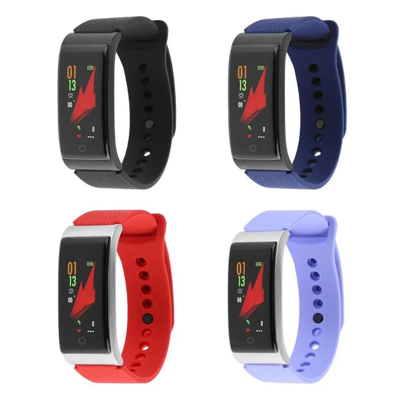 F4 inteligentna bransoletka ciśnienie krwi tętno monitor inteligentny zegarek Wodoodporny krokomierz Bluetooth Sporting Tracker Wristwatch do IOS Android