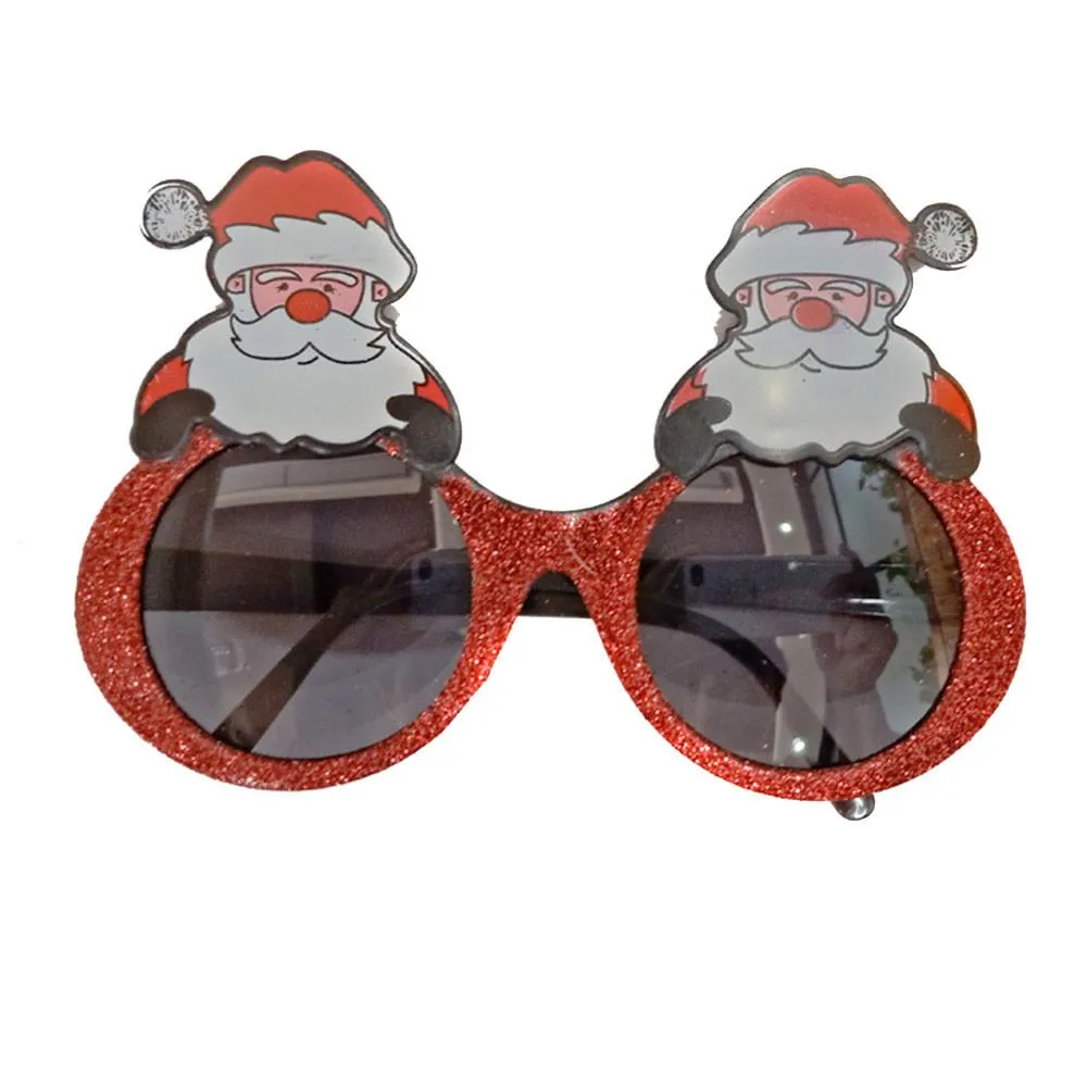 Lunettes de soleil du design de mode pour adultes Lunes de lunettes drôles Noël Santa Claus Party Unisexe ovale # 7