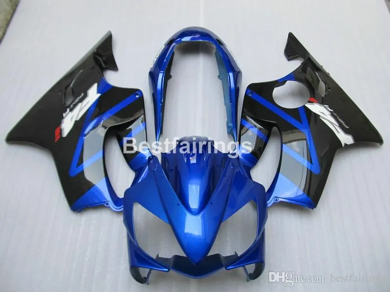 Injection molding free customize fairing kit for Honda CBR600 F4I 04 05 06 07 blue black fairings set CBR600 F4I 2004-2007 IY07