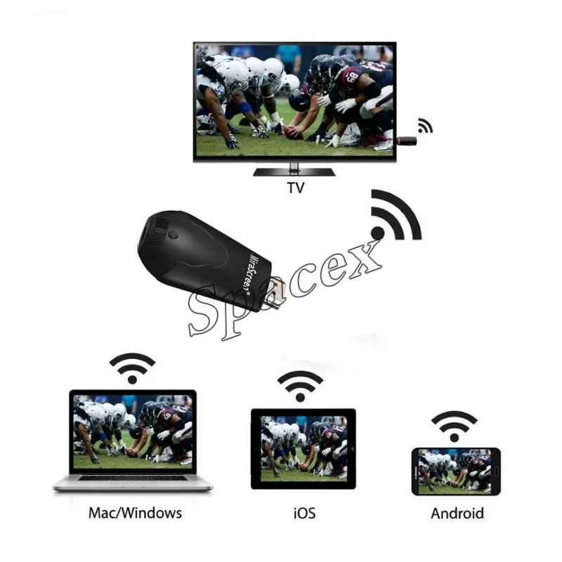 30pcs mirascreen k4 kablosuz ekran dongle medya video felimi 1080p tv çubuğu ekranınızı PC projektör airplay dlna'ya yansıtıyor