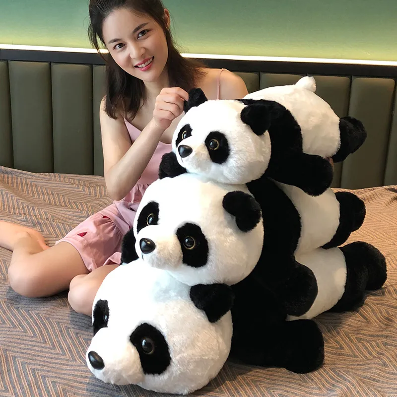 Chaud gros animal panda en peluche ours chiffon poupée étreindre ours oreiller pour fille noël nouvel an cadeau 43 pouces 110 cm DY50770