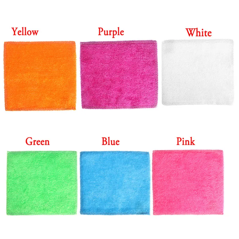 1pc anti-fetträttduk bambu fiber tvätt handduk scouring pad magi rengöring trasor kök hushållstillbehör rengöringsverktyg