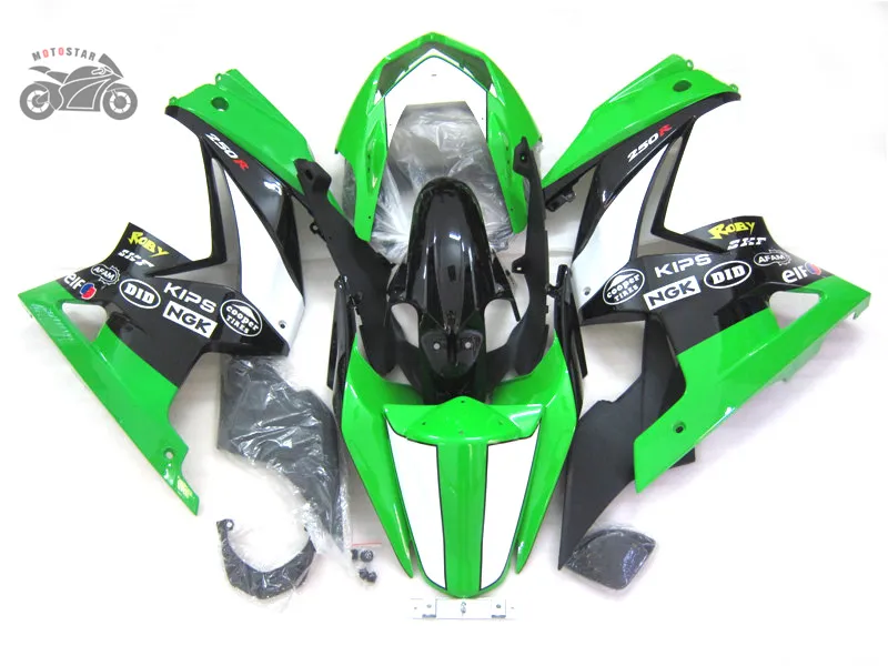 가와사키 닌자 250R ZX250R ZX 250 2,008에서 2,012 사이 EX250 08-12 애프터 마켓 페어링의 bodyworks에 대한 사용자 정의 ABS 정형 키트