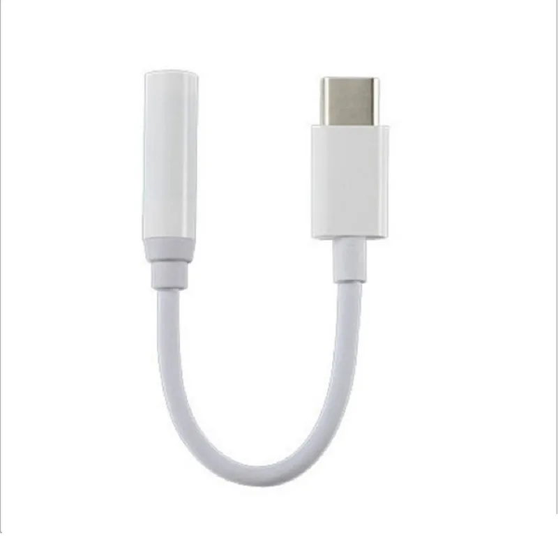 USB Typ C do 3.5mm Kable adaptera Audio Słuchawki Słuchawki Jack Samica Type-C Convertor Aux Cable do Samsung S6 S7 S9 Telefon komórkowy