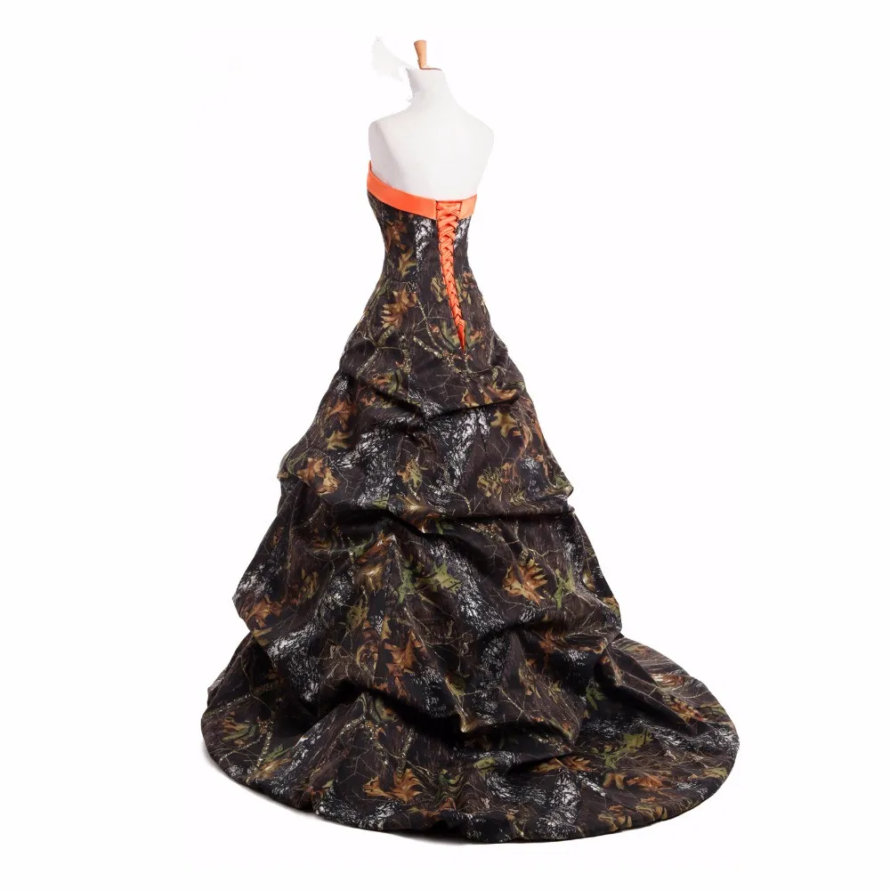 Strapless Camo Wedding Dress with Lace-up Corset Back and Ruched Pick-up Skirt, Floor-Length Satin Gown for Garden Weddings from Dhgate A-Line Wedding Dresses - price 170.86 Strapless Camo Wedding Dress with Lace-up Corset Back and Ruched Pick-up Skirt, Floor-Length Satin Gown for Garden Weddings from Dhgate A-Line Wedding Dresses - price 170.86
