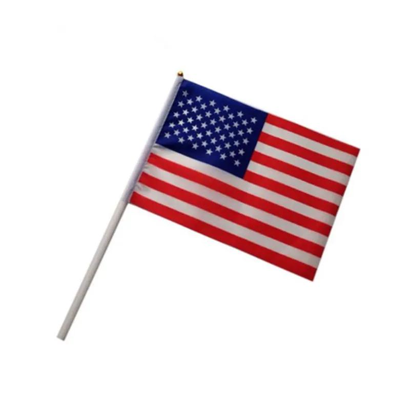 10 Bandierine Con Bastone Legno - 14x21cm, Blu, Per Feste E Eventi Sportivi - Foto 12