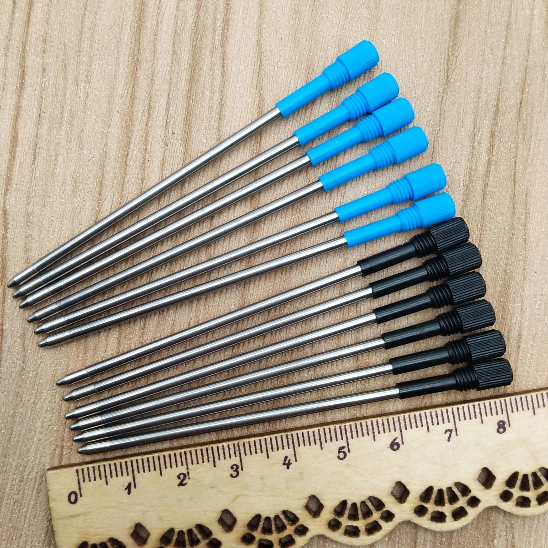 Svart Eller Bl Glas Metall BallPen Pen Refill F r Big Gem Ball