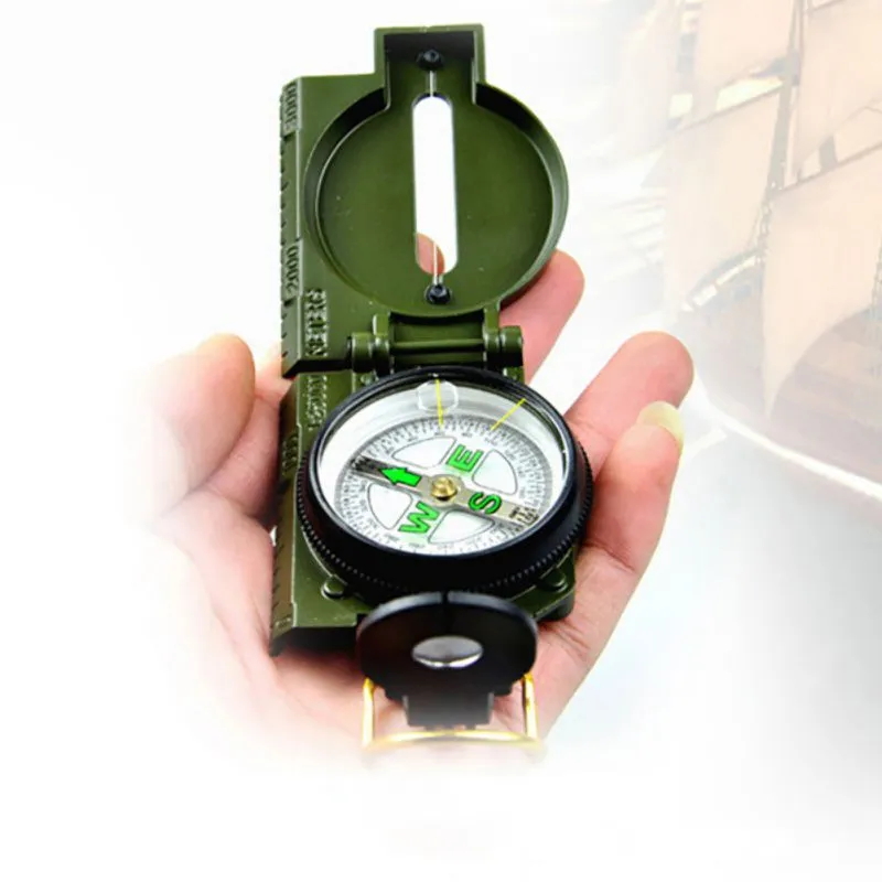 Outdoor Camping Equipment Multi Tool Portable Folding Compasses Wojskowy METAL Compasses Tourism Survival Tool Pro