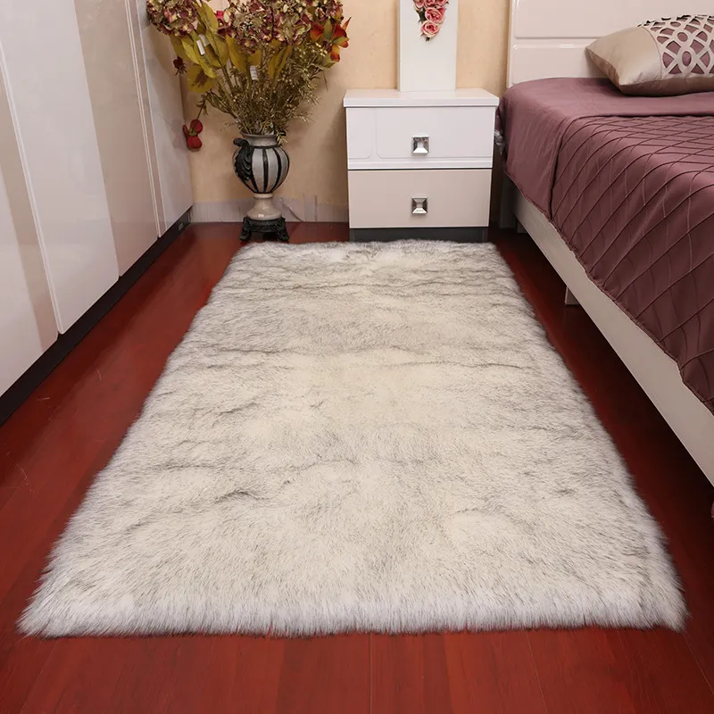 Wool-like floor mat for mats artificial rug sheepskin carpet rugs