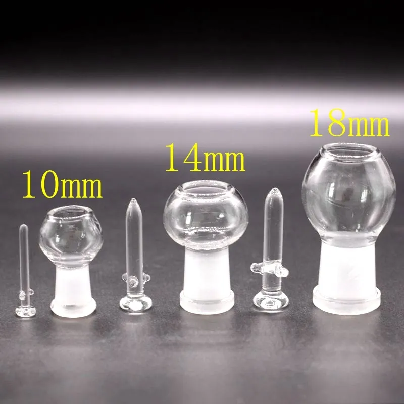 Male and Female Frosted Joint Quartz Glass Joint Tubes with Free Clip  14#24# 2pcs