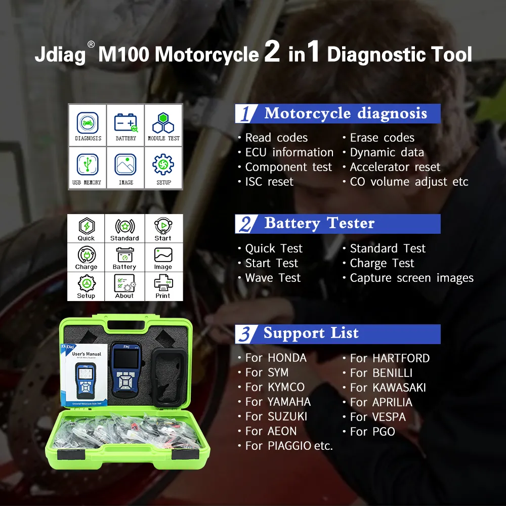 Outils De Diagnostic De Moto Obd2 Pour Tous Les Supports Bmw Eu-4