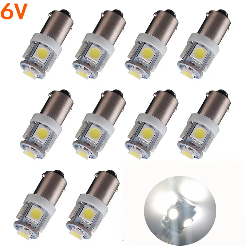 2018 NEW 10PCS T11 BA9S T4W H6W 363 White 5 LED 5050 SMD Car Wedge Side Light La - Foto 4