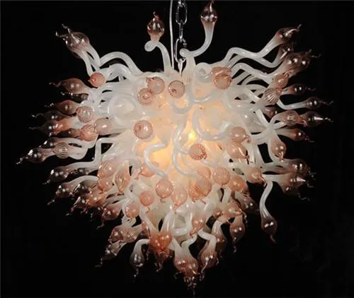 Lustre d'art vintage de Murano 100% soufflé à la main lampes suspendues en verre clair bien conçu lumière LED personnalisée, LR1112