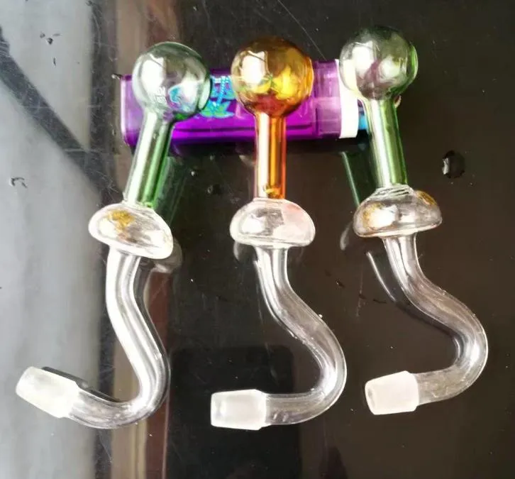 Coloree los accesorios grandes de los bongs de la olla S, Pipas de agua de vidrio Pipas para fumar Percolador Bongs de vidrio Quemador de aceite Pipas de agua Plataformas petroleras Fumar con Dropp