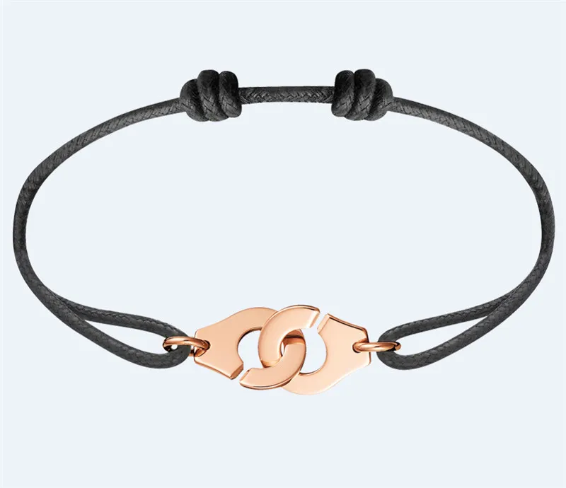 Double Coeurs R9 White Gold Cord Bracelet | Dinh Van | 345107