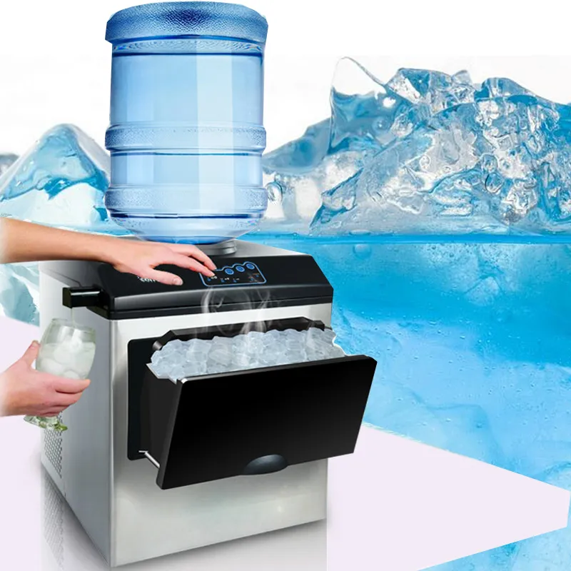 Machine à glace entièrement automatique commerciale grande capacité 25 kg/24 h machine de hockey sur glace spéciale pour salon de thé café