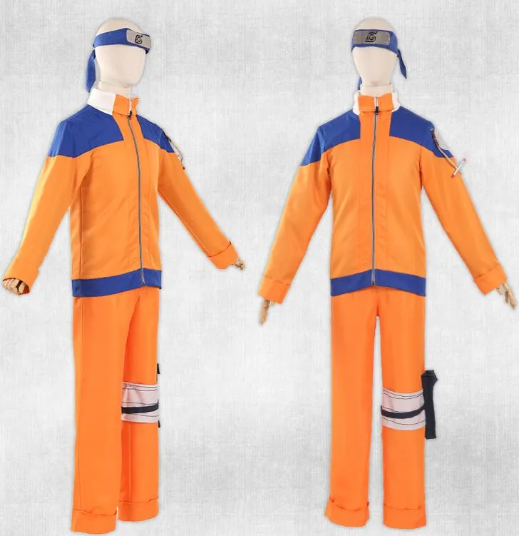 Halloween Japão Anime Uzumaki Naruto Hokage Cosplay manga comprida Brasão  Uniforme Conjunto completo (Asian Size)