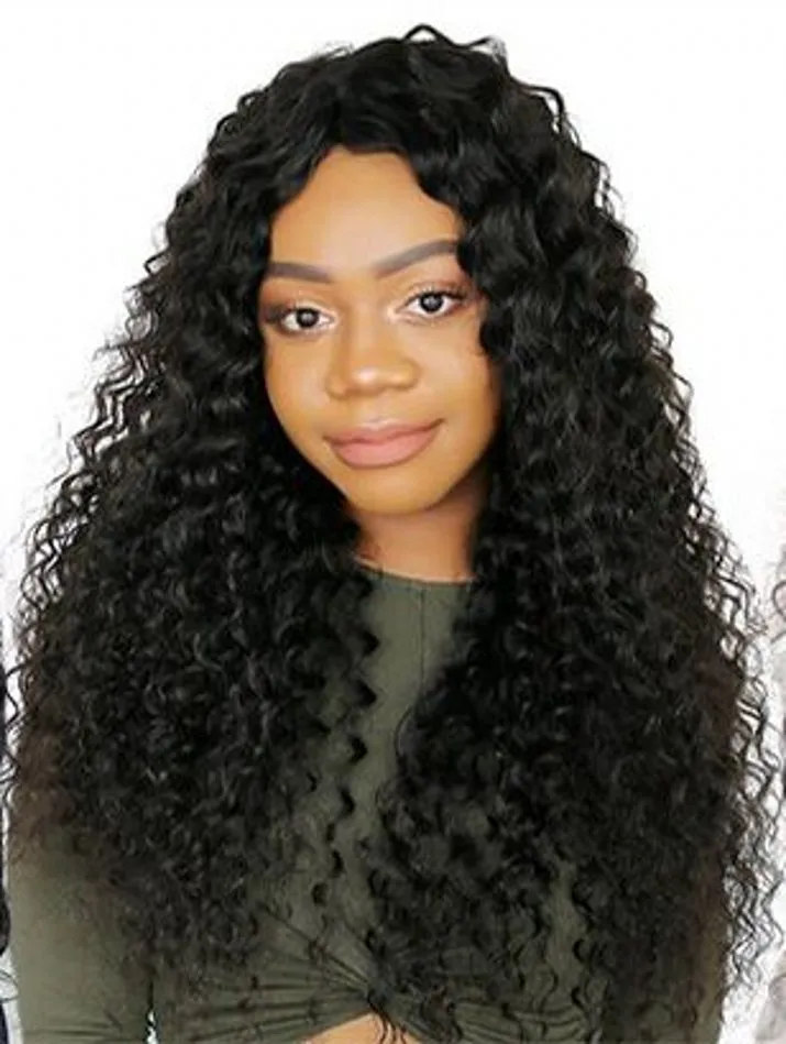 13x4 Deep Wave transparante kanten voorpruiken met babyhaar Braziliaanse Remy Human Hair Wig 130% dichtheid