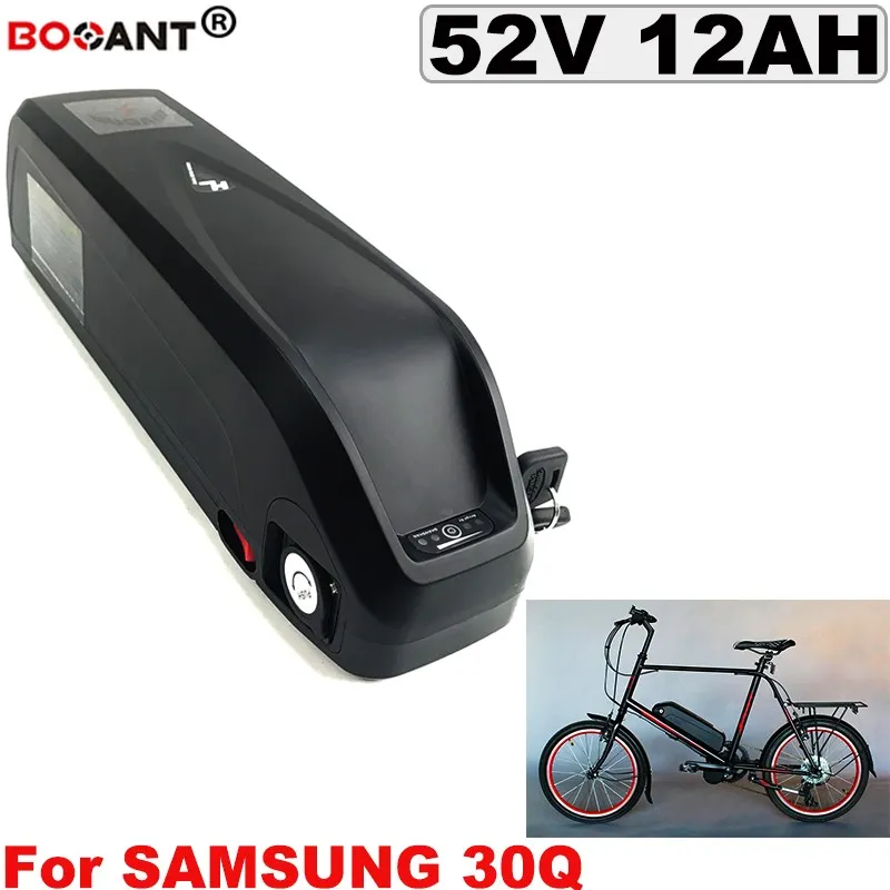 Hailong Style 52V 12AH E-bike lithium battery for Samsung 30Q 18650 cell 52V electric bike battery for 250W 500W 1000W Motor