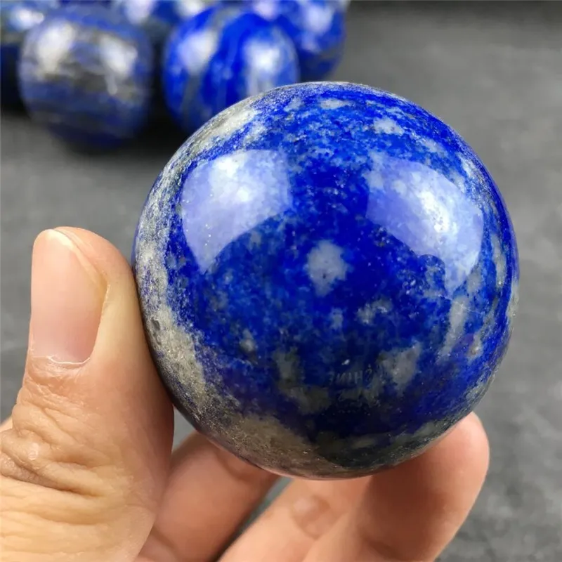1PC 50mm Natural Lapis lazuli jasper sphere quartz crystal ball healing
