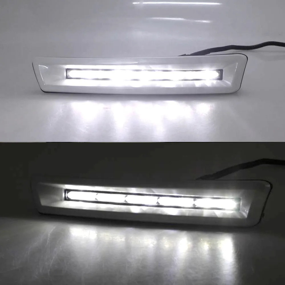 2pcs 12V LED DRL luz corriente diurna para Toyota Prado FJ150 LC150 Land Cruiser 2700/4000 2010 2011 2012 2013