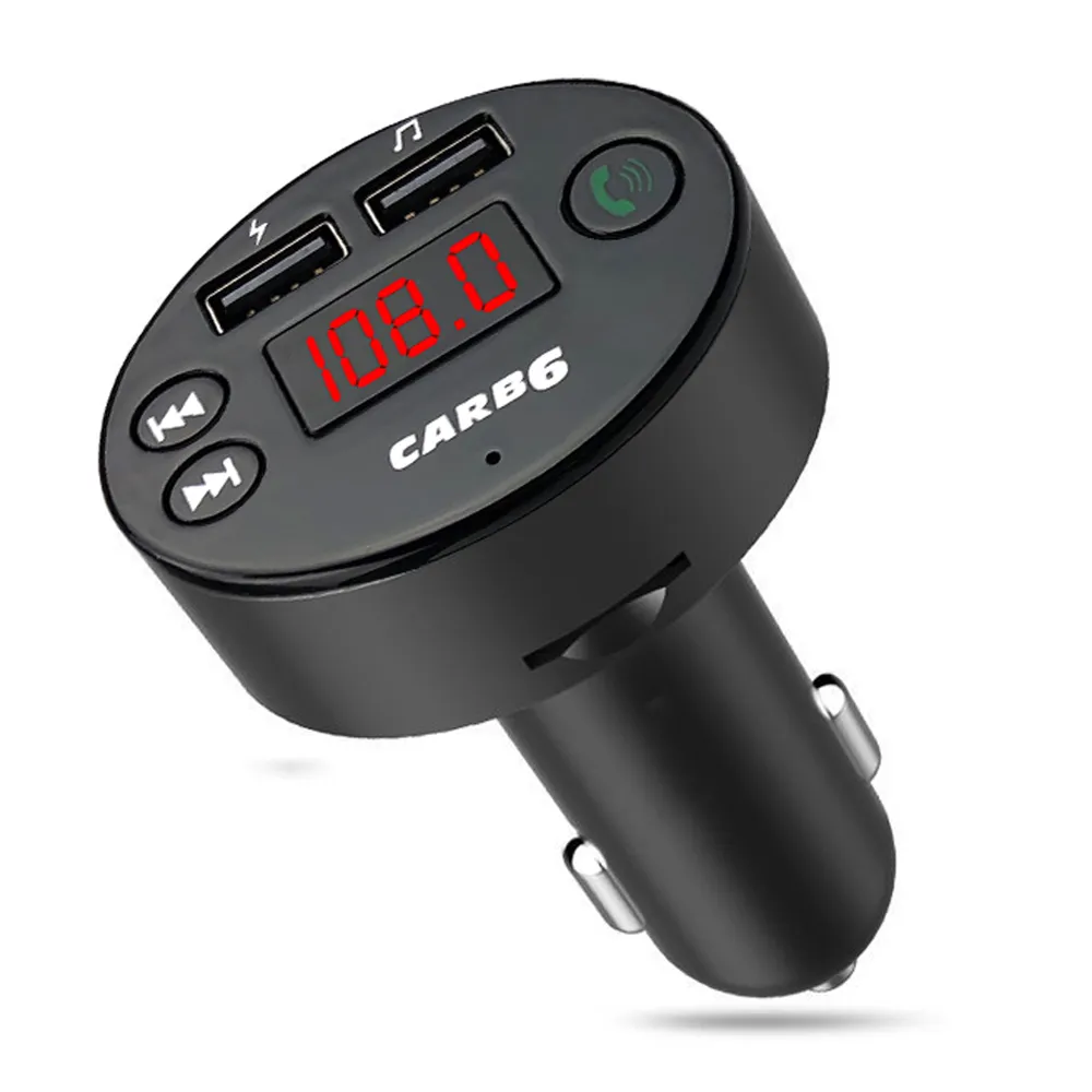 Bluetooth FM Nadajnik Darmowe Samochody Odtwarzacz MP3 Wyświetlacz LCD TF SD Muzyka USB gra 2 porty ładowarki USB