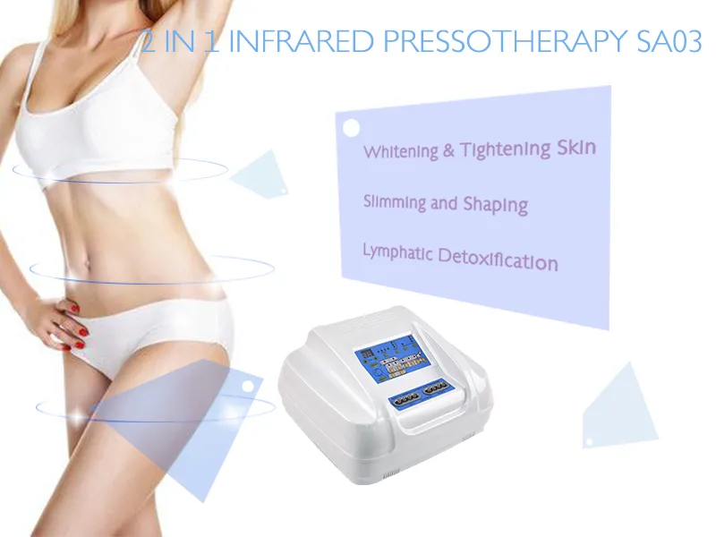 110V-220V دعوى هيئة التخسيس مع ضغط الهواء PRESSOTHERAPY لف الجسم التخسيس آلة السموم اللمفاوية الصرف الجمال تدليك المعدات ES600