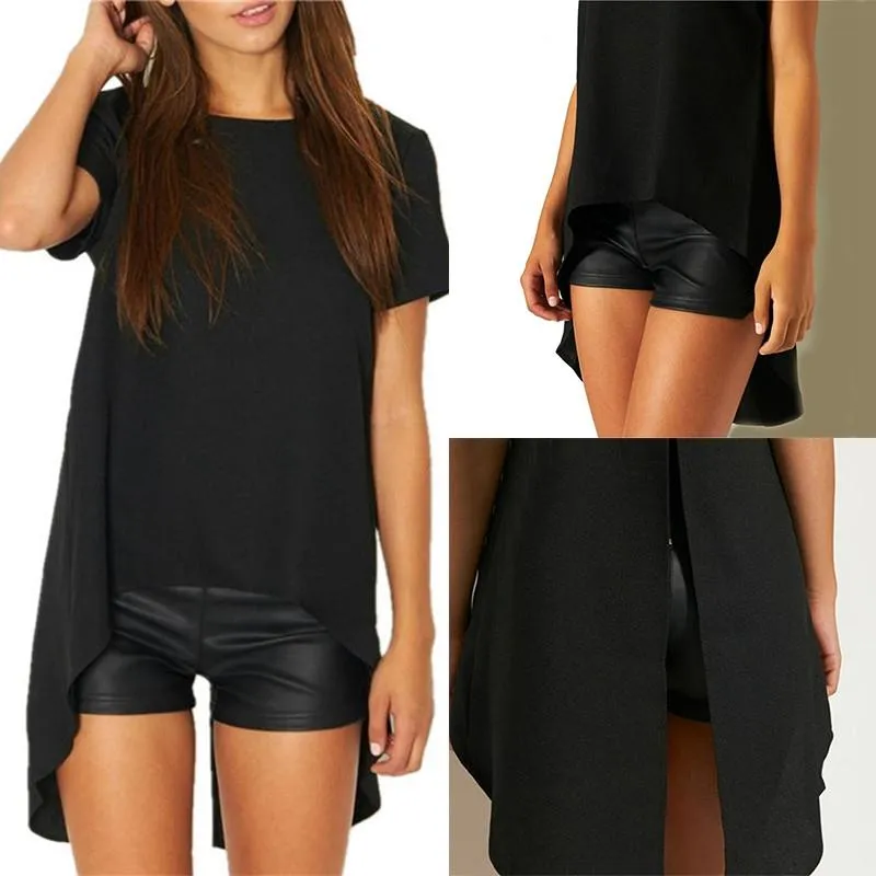 Camisa con cola larga best sale