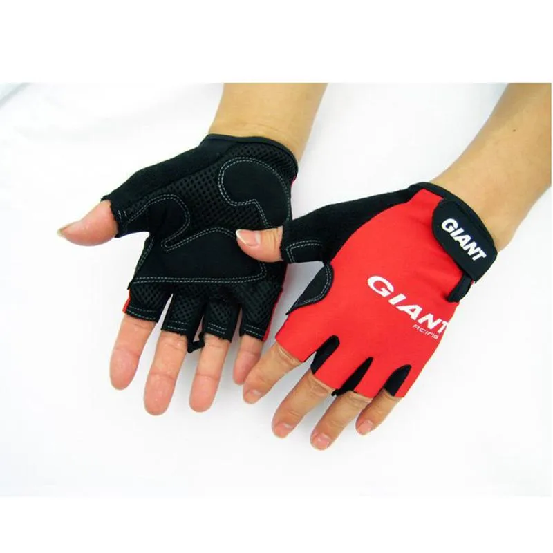 Fashion- Bike Gloves Giant Half Finger MTB Bicycle Fashion Road Motocross Outdoor Gloves Guantes Ciclismo M-XL 3Colors