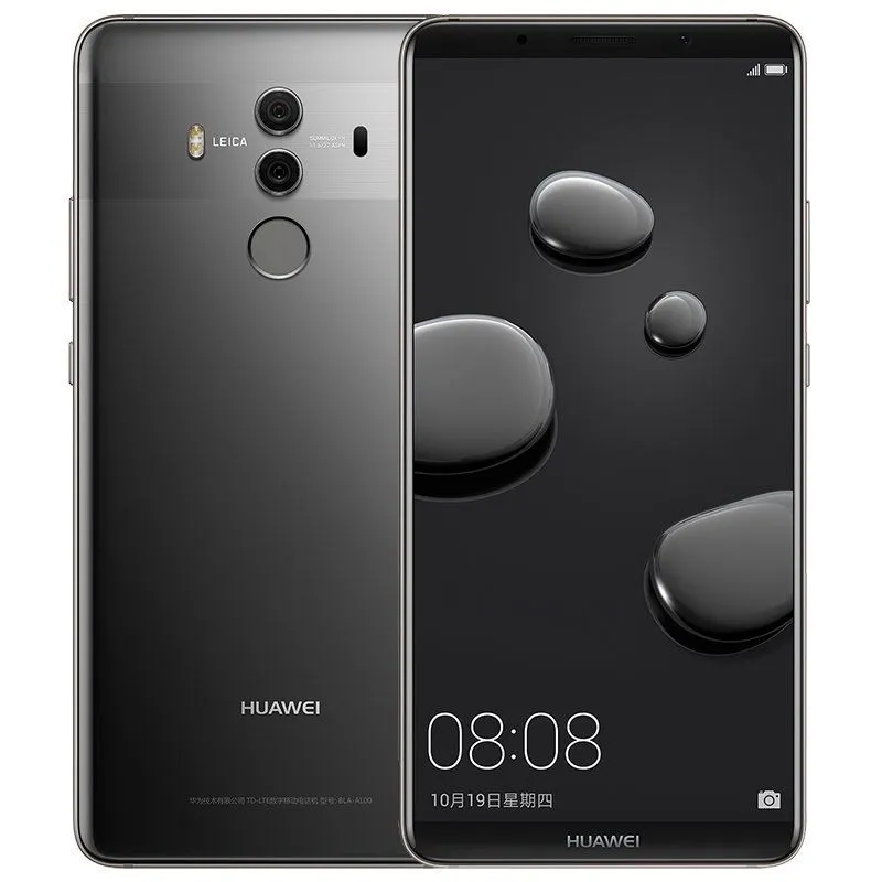 Huawei originale Mate 10 Pro 4G LTE telefono cellulare 6GB di RAM 64 GB 128 GB ROM Kirin 970 Octa core Android Phone 20MP Fingerprint ID di Smart Mobile 6.0"