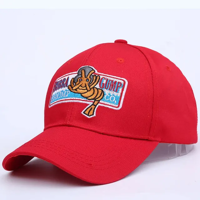 Cappello Da Baseball Forrest Gump, Rosso, In Cotone, Ricamato Bubba Gump, Unisex, Con Chiusura Regolabile, Per Costume O Uso Quotidiano - 2