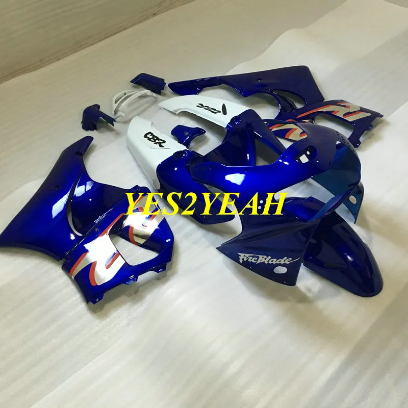 دراجة نارية هدية طقم الجسم لهوندا CBR900RR 919 98 99 CBR 900RR CBR 900 RR 1998 1999 ABS الأزرق Fairings Bodywork + Gifts HS30